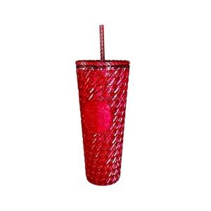 STARBUCKS 24oz Chained Magenta  Cold Cup Tumbler